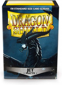 Dragon Shield: Standard Size Matte Sleeves - Jet