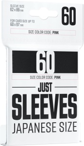 Just Sleeves: Japanese Size (Black) (62x88mm)