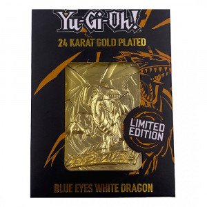 Yu-Gi-Oh Blue-Eyes White Dragon 24 Karat Gold Plated Limited Edition Card