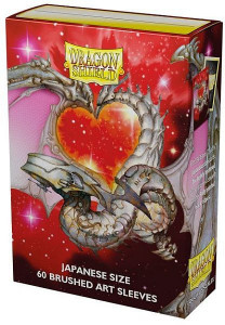 Dragon Shield 60 Japanese Sized Art Card Sleeves Brushed - Valentine Dragon 2022