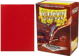 Dragon Shield: Standard Size Matte Sleeves - Crimson