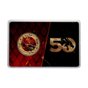 Dungeons & Dragons: 50th Anniversary 24k Gold Plated Coin with Colour Print