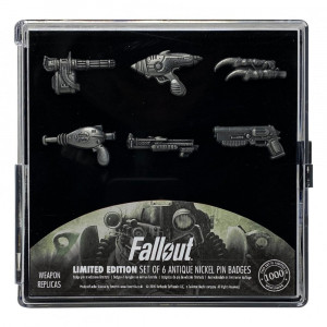 Fallout Limited Edition Set of 6 Antique Nickel Pin Badges