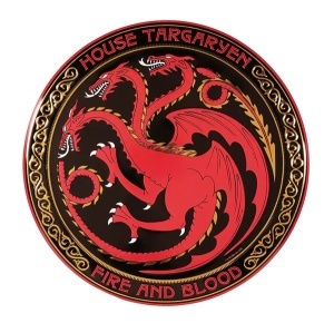Game Of Thrones: House Targaryen - Round Aluminium Plate