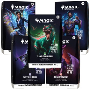 Magic: The Gathering: Foundations - Starter Commander Deck Bundle