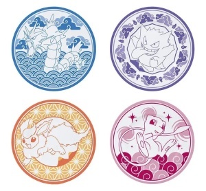 Pokemon: Set of 4 Plates - Japanese Style