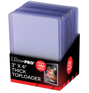 Ultra PRO: Thick Toploaders: 3" X 4" 100pt (25 pack)