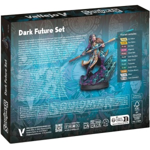 Vallejo: Squidmar Miniatures: Dark Future Set (12 Colors + Figure) - Img 2