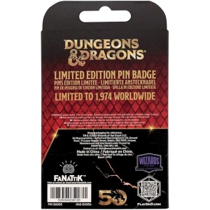 Dungeons & Dragons Gold Plated Alignment Spinner Pin Badge Back