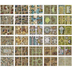 Giant Book of Battle Mats - Streets, Sewers & Cemeteries - Img 5