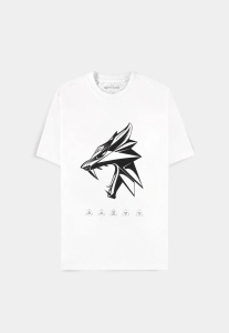The Witcher: Wolf Head Short Sleeved T-Shirt (Size M)