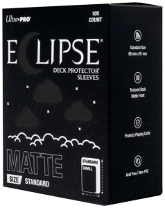 Ultra Pro: Eclipse Matte Deck Protector Standard Sleeves - Jet Black (105ct)