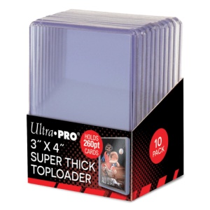 Ultra PRO: Super Thick Toploaders: 3" X 4" 260pt (10 pack)
