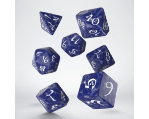Classic RPG Dice Set: Cobalt and White