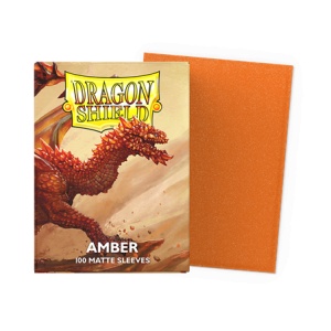 Dragon Shield: Standard Size Matte Sleeves - Amber
