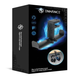 ENHANCE Clip-on Dual Headphone Mount - Img 1