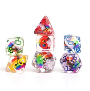 Sirius Dice X Dungeons & Dragons: Progress Pride Dice Set