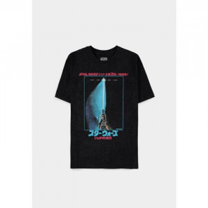 Star Wars Men's regular fit Short Sleeved T-Shirt - Lightsaber (Size L)