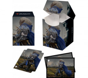 Ultra Pro: Magic The Gathering - PRO 100+ Deck Box with 100 Sleeves - Adventures in the Forgotten Realms Galea, Kindler of Hope