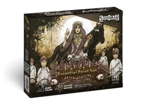 Vallejo: Squidmar Miniatures: Essential Paint Set (12 Colors + Figure)