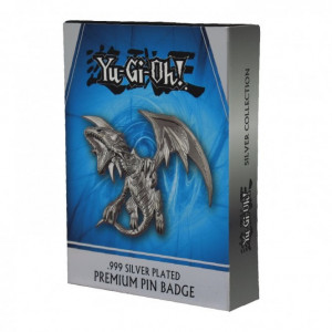 Yu-Gi-Oh Blue-Eyes White Dragon .999 Silver Plated Premium Pin Badge