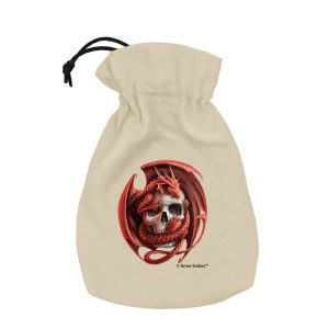 Anne Stokes Dice Pouch: Skull Embrace - Img 1