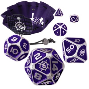ENHANCE: Tabletop Metal RPG 7-Dice Set (Collector's Edition Purple)