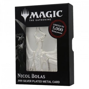 Magic The Gathering: Nicol Bolas .999 Silver Plated Card