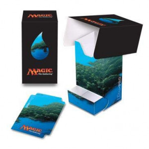 Ultra PRO: Magic the Gathering - Mana 5 Full-View Deck Box with Dice Tray - Island