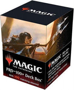 Ultra Pro: Magic The Gathering - PRO 100+ Deck Box with 100 Sleeves - Liesa, Shroud of Dusk