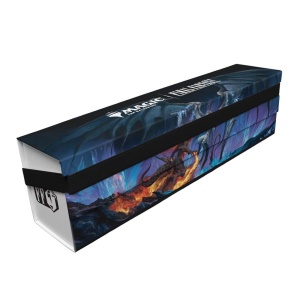 Ultra Pro: Magic The Gathering: Universes Beyond - Final Fantasy - 500+ Flat Pack Storage Box - Bahamut and Ifrit