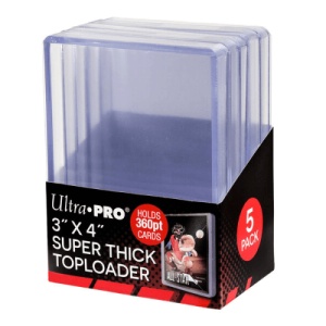 Ultra PRO: Super Thick Toploaders: 3" X 4" 360pt (5 pack)
