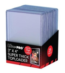 Ultra PRO: Super Thick Toploaders: 3" X 4" 75pt (25 pack)
