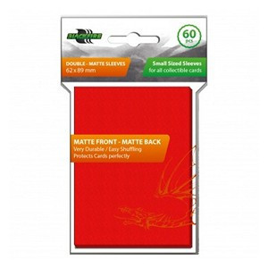 Blackfire: Small Sized Sleeves - Matte Front Matte Back (Red) (62x89mm)