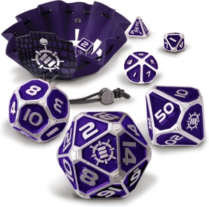 ENHANCE: Tabletop Metal RPG 7-Dice Set (Collector's Edition Blue)