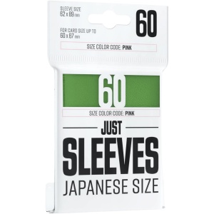 Just Sleeves: Japanese Size (Green) (62x88mm)