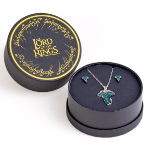 Lord of the Rings: Earrings and Necklace Gift Set - Leaf of Lorien