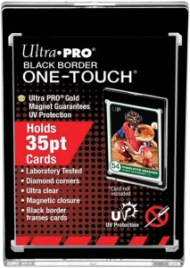 Ultra PRO: UV Black Border One-Touch Magnetic Holder: 35pt (5 pack)