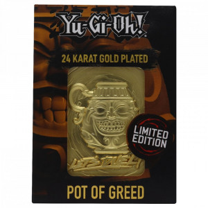 Yu-Gi-Oh! Limited Edition 24 Karat Gold Plated Card - Pot of Greed