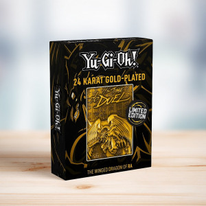 Yu-Gi-Oh! Limited Edition 24K Gold Metal God Card Winged Dragon of Ra