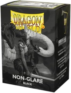 Dragon Shield: Standard Size Matte Non-Glare Sleeves - Black