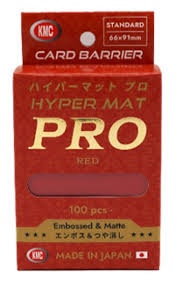 KMC Standard Sleeves: Hyper MAT Pro Red (100 pieces)