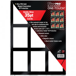 Ultra PRO 35pt 9-Card Black Border ONE-TOUCH Magnetic Holder