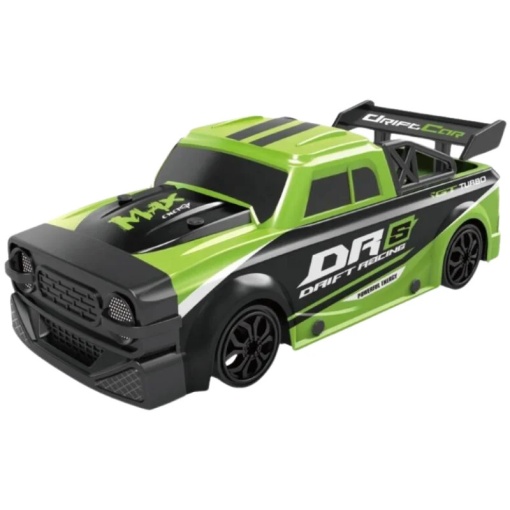 iUni C053 távirányítós autó, 1:18 méretarány, 2.4Ghz, 25km/h, 4WD, nagy sebességű drifting és versenyautó, zöld