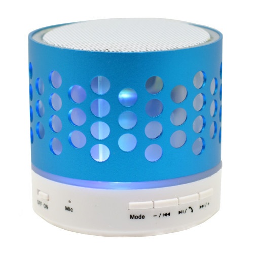 Bluetooth hangszóró iUni DF05, 3W, USB, Slot kártya, Rádió, Alumínium, Kék