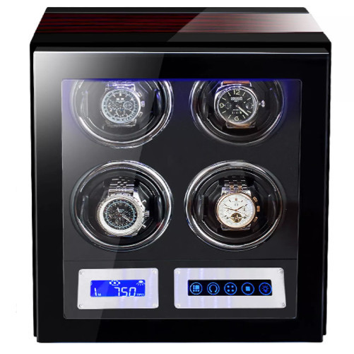 Óratartó doboz iUni Luxury Winder 4, Mahagóni