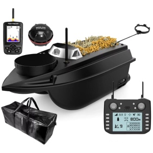 Etetőhajó iUni V030, GPS, Szonár Fish Finder, Hordtáska, 20000mAh, 800m, 15 km/h, 2.4GHz Távirányító - Img 1