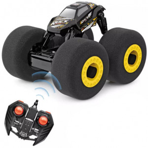 iUni F03 távirányítós autó, Monster Truck, 2.4Ghz, szivacs kerekek, sárga - Img 12