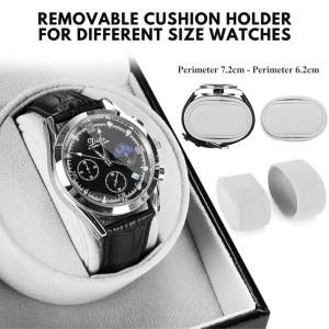 iUni Óraforgató Doboz 1db Órához, Watch Winder, Fekete-Szürke - Img 3