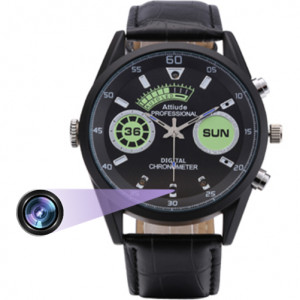 Karóra iUni SpyCam WP30, Full HD Kém kamera, Éjszakai látás, Audio-Videó, Fotó, Felvevő, 32GB - Img 2